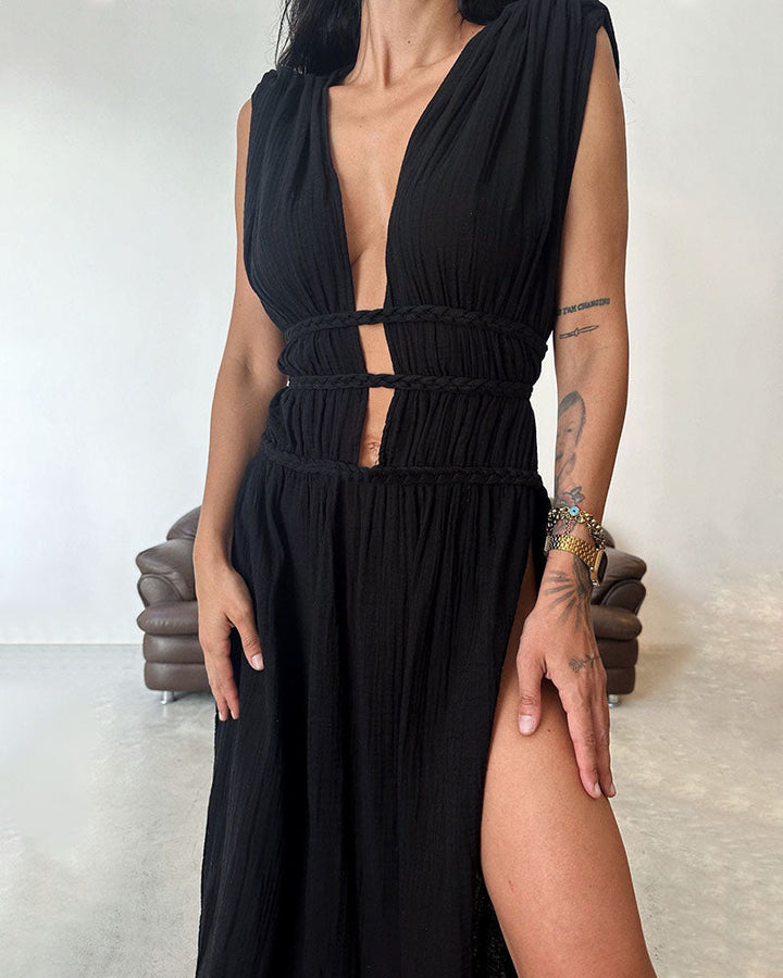 Zolla - Textured Dress with Slit