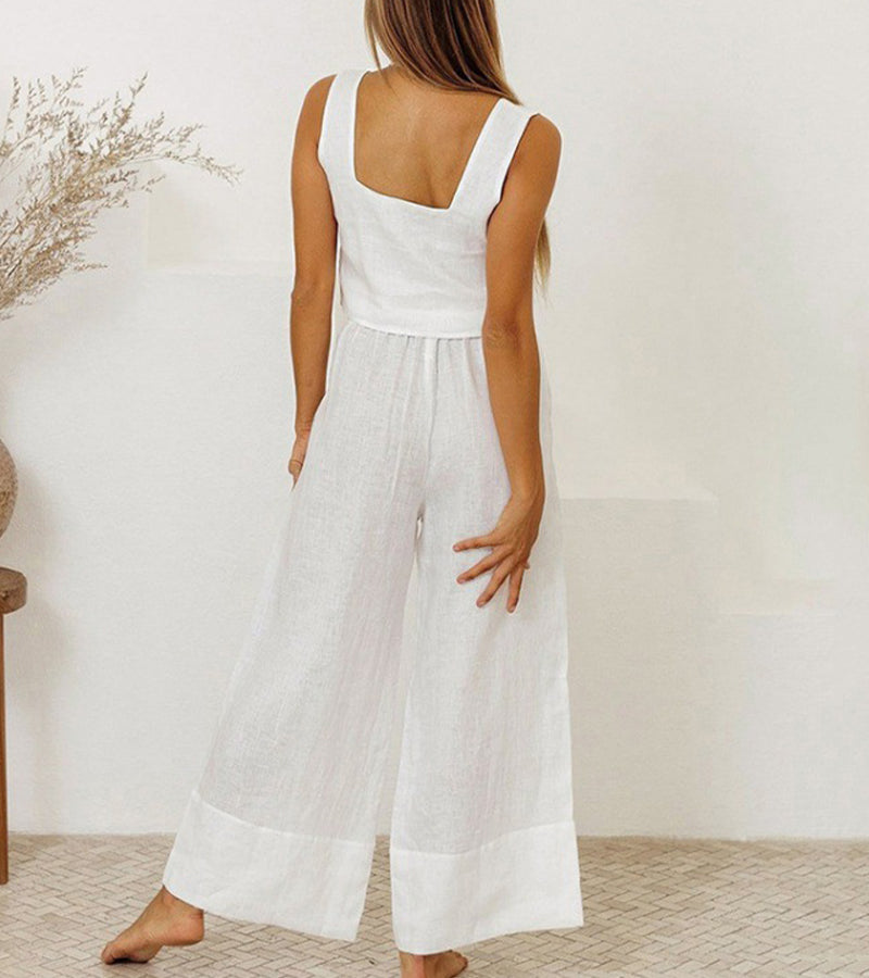 Megan - Minimalist Top and Flared Trousers Co-ord