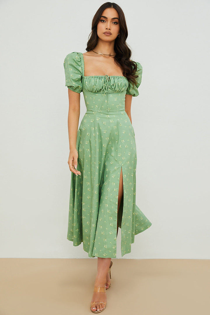 Aviana - Bloom Puff-Sleeve Dress