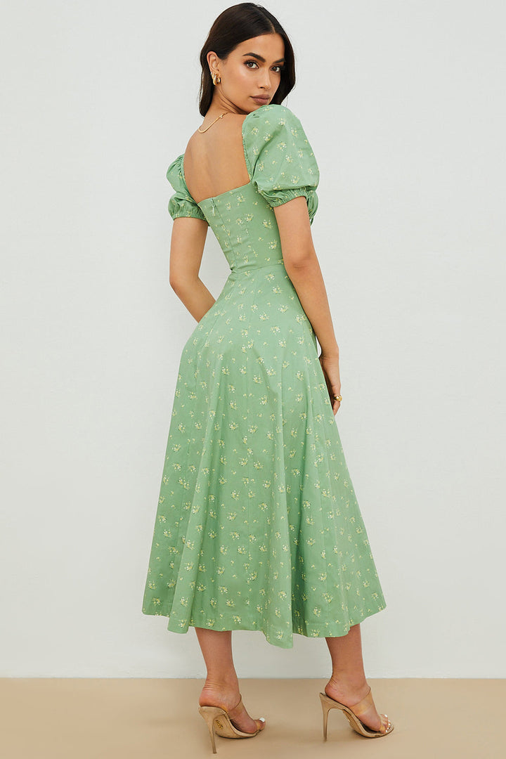 Aviana - Bloom Puff-Sleeve Dress