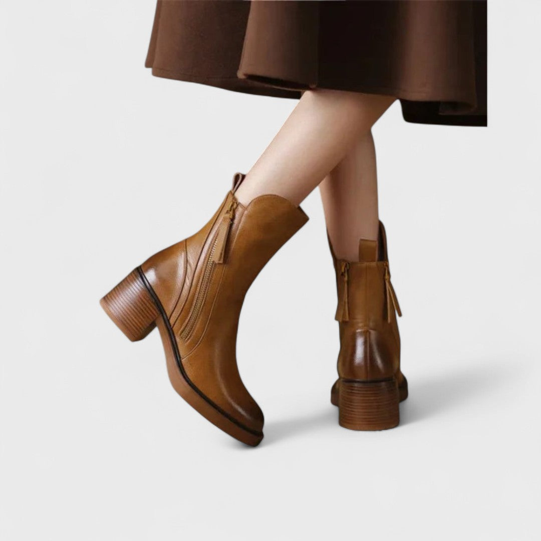 Garciel - Leather ankle boots