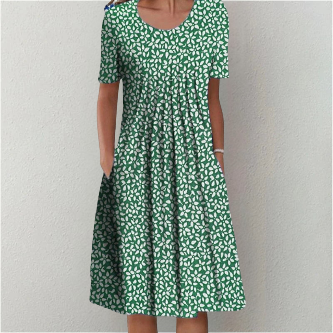 Hailey | Elegant, relaxed floral dress with pockets