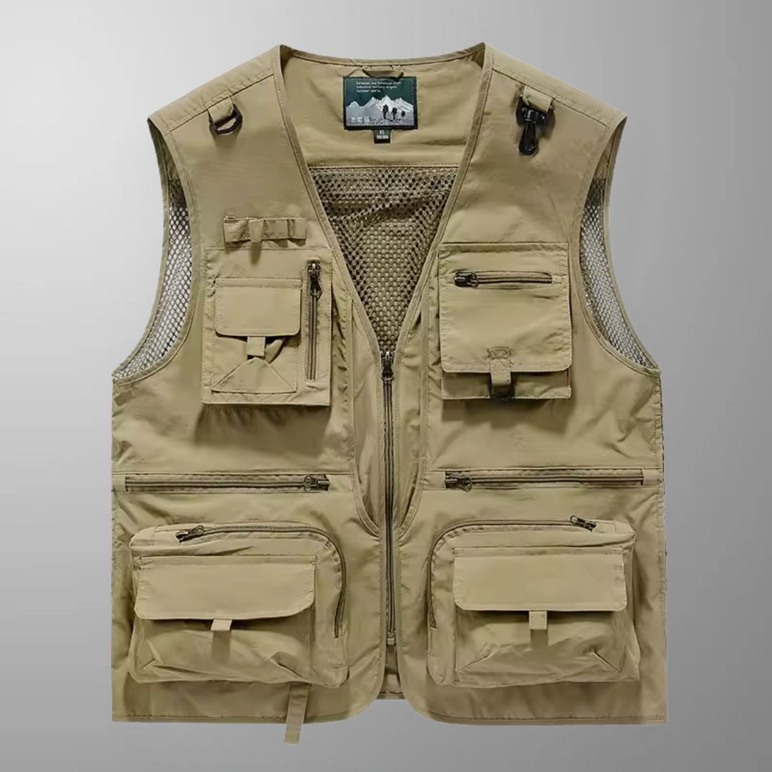 Tony - Multi-Pocket Breathable Outdoor Cargo Gilet