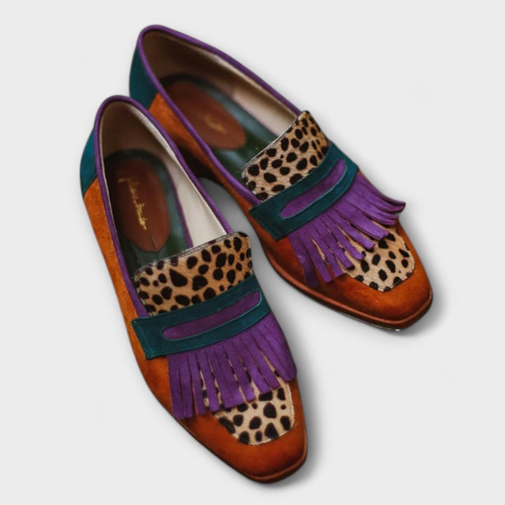 Fallon™ | Brown Leopard Print Loafer
