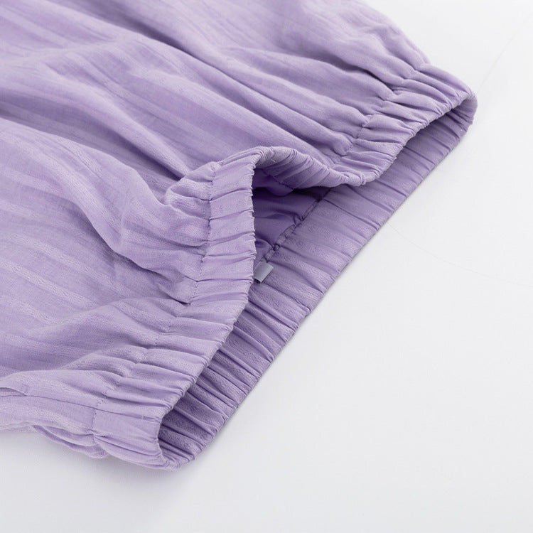 Viola - Button-Through Shirt and Airy Shorts Co-ord