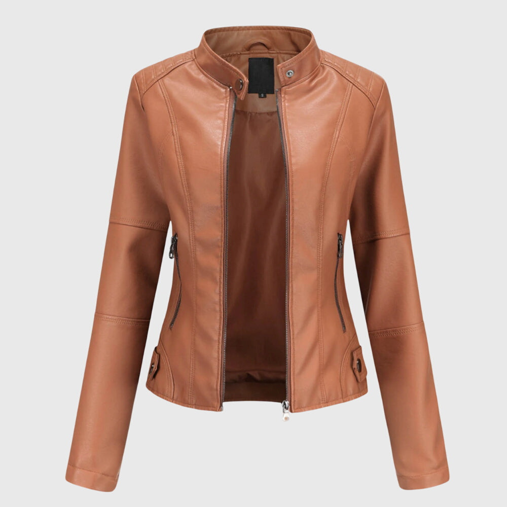 Giorgina™ - Elegant Women's Leather Jacket