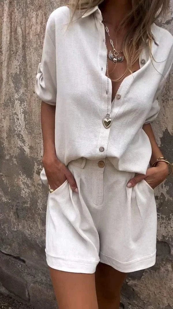 Melda - Airy Buttoned Co-ord
