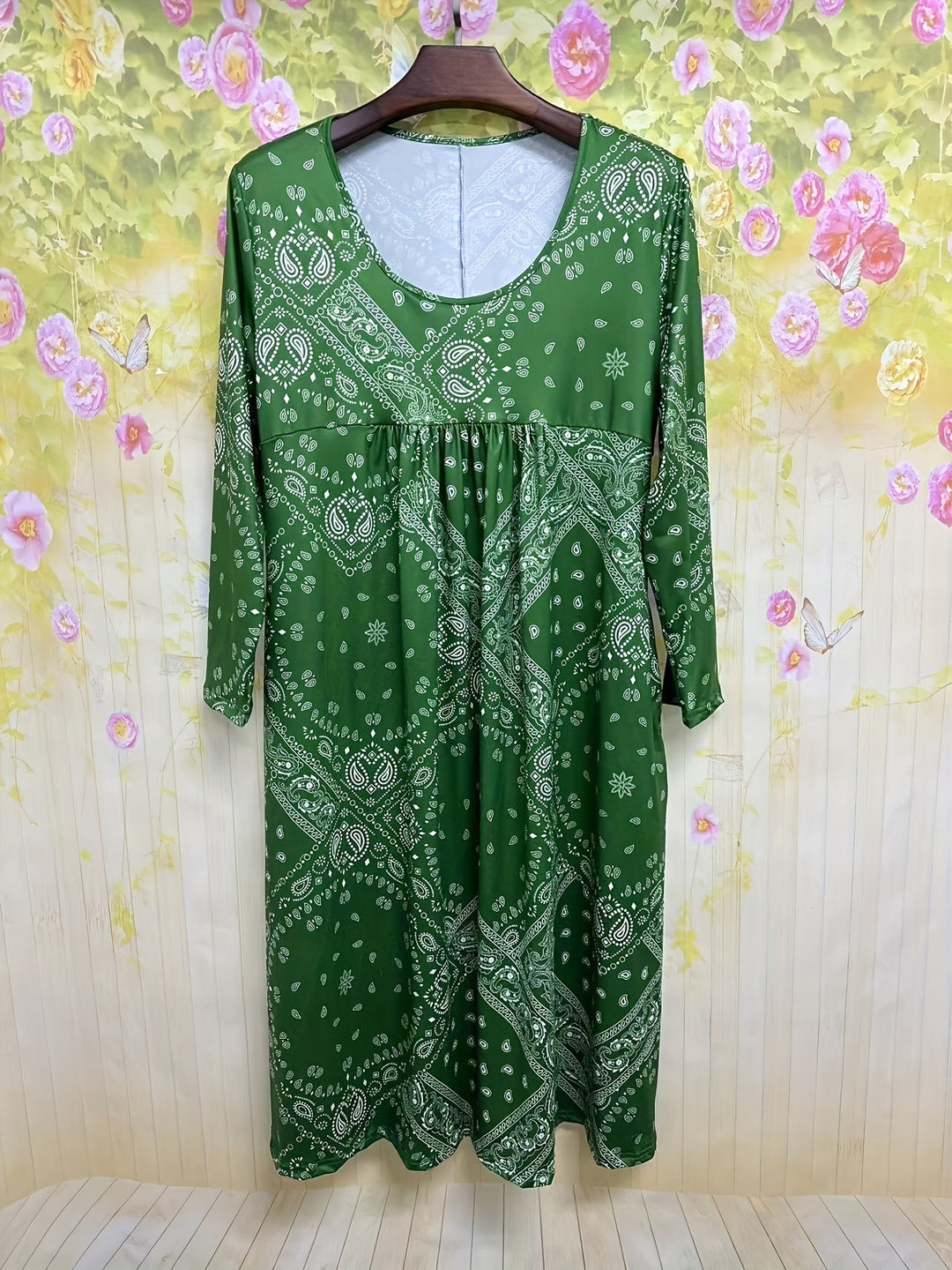 ELOWEN | Casual Long-Sleeved Midi Dress