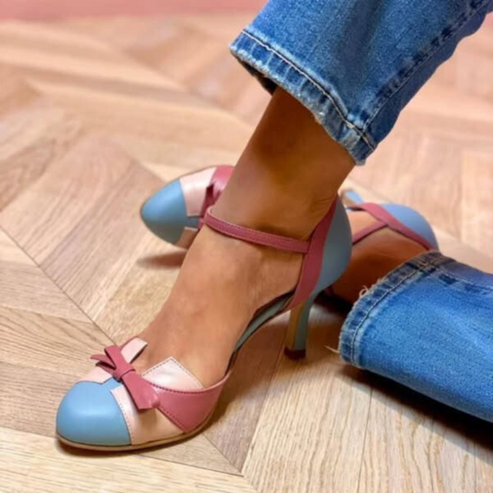 Sand - Chic Colourblock Pumps