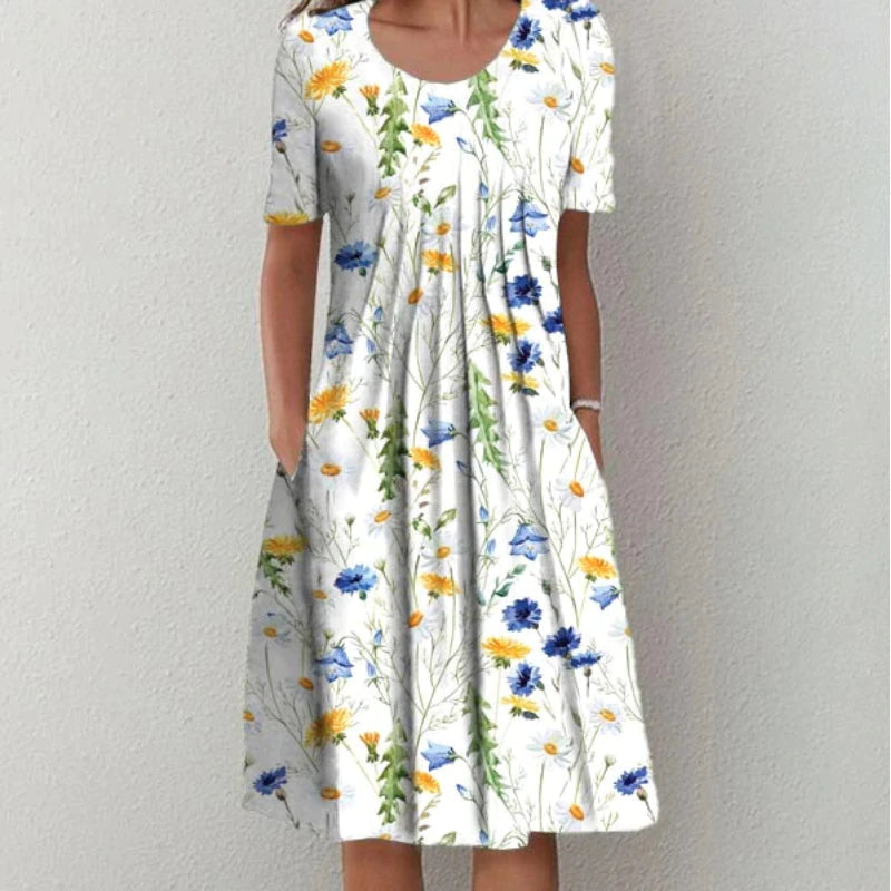 Hailey | Elegant, relaxed floral dress with pockets