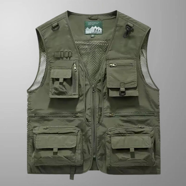 Tony - Multi-Pocket Breathable Outdoor Cargo Gilet
