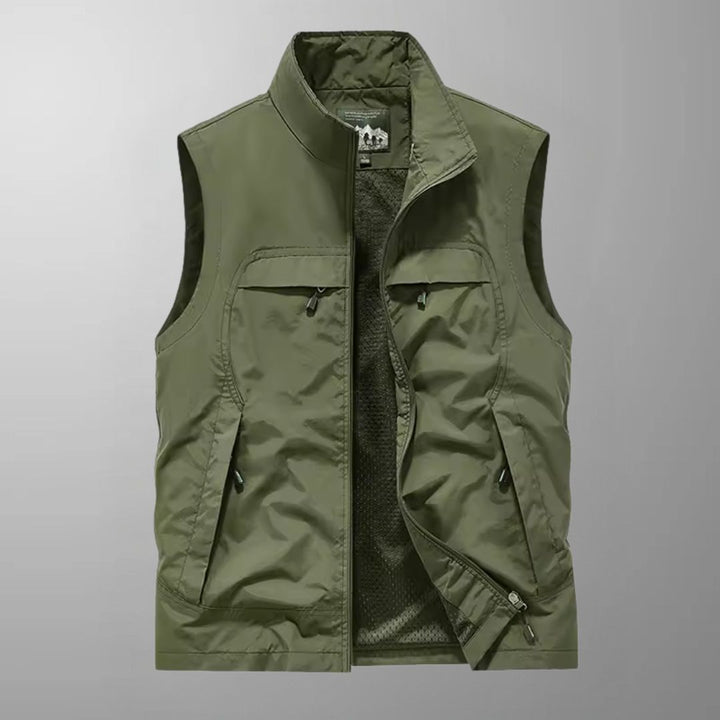 Brian - Multi-Pocket Breathable Outdoor Cargo Gilet