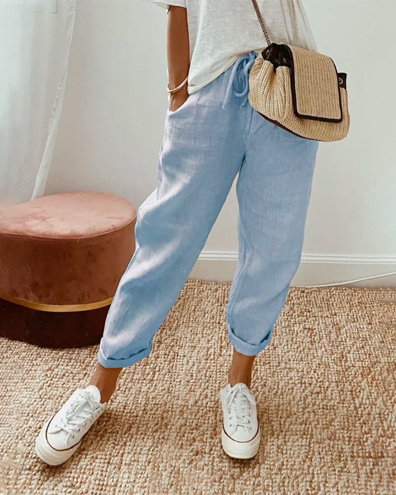 Elegant Flowing Comfort Trousers