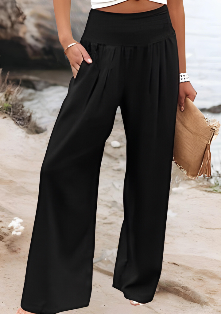Aileen - Wide‑Leg Beach Trousers