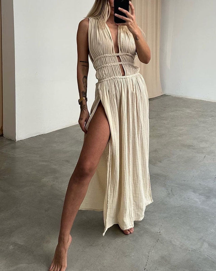Zolla - Textured Dress with Slit