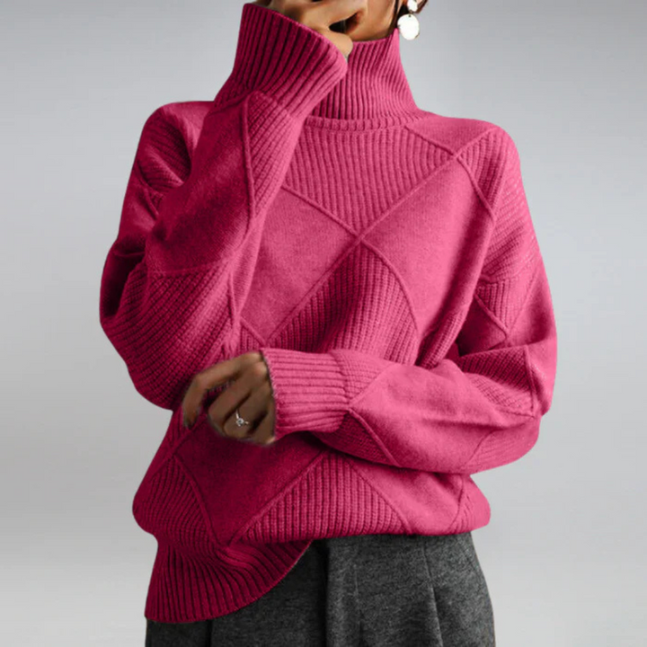 Lauren | Luxurious Cashmere High-Neck Jumper