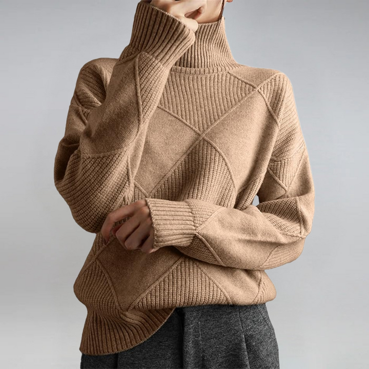 Lauren | Luxurious Cashmere High-Neck Jumper