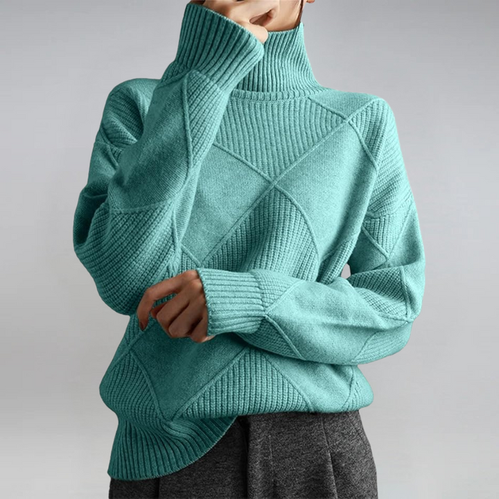 Lauren | Luxurious Cashmere High-Neck Jumper