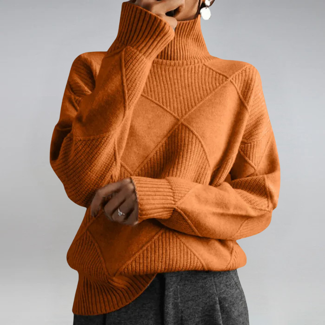 Lauren | Luxurious Cashmere High-Neck Jumper
