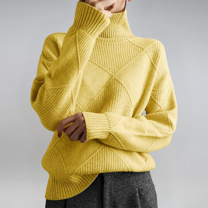Lauren | Luxurious Cashmere High-Neck Jumper