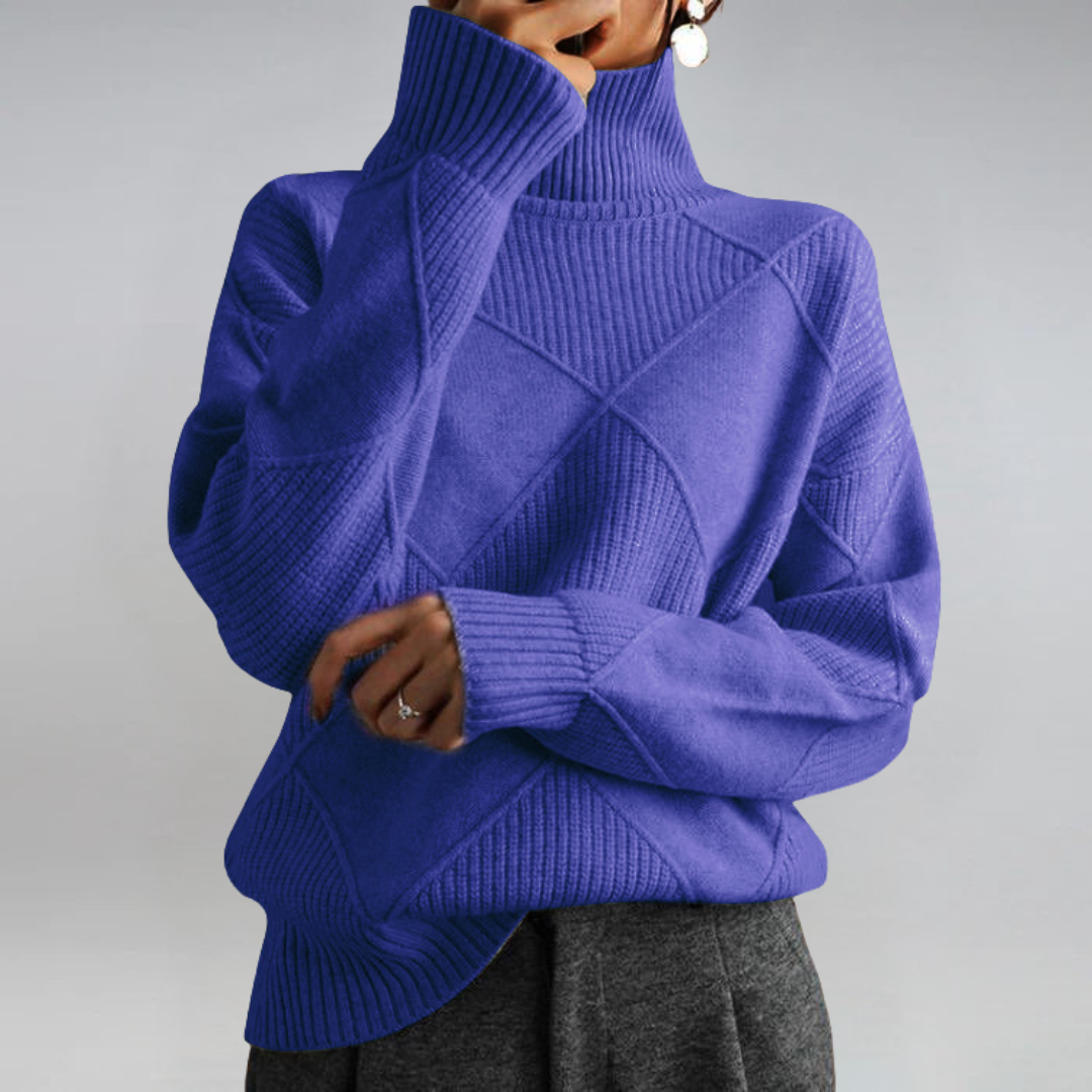 Lauren | Luxurious Cashmere High-Neck Jumper