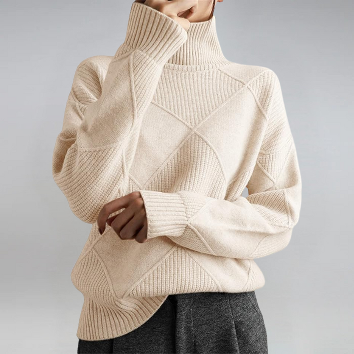 Lauren | Luxurious Cashmere High-Neck Jumper