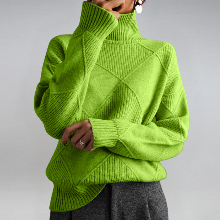 Lauren | Luxurious Cashmere High-Neck Jumper