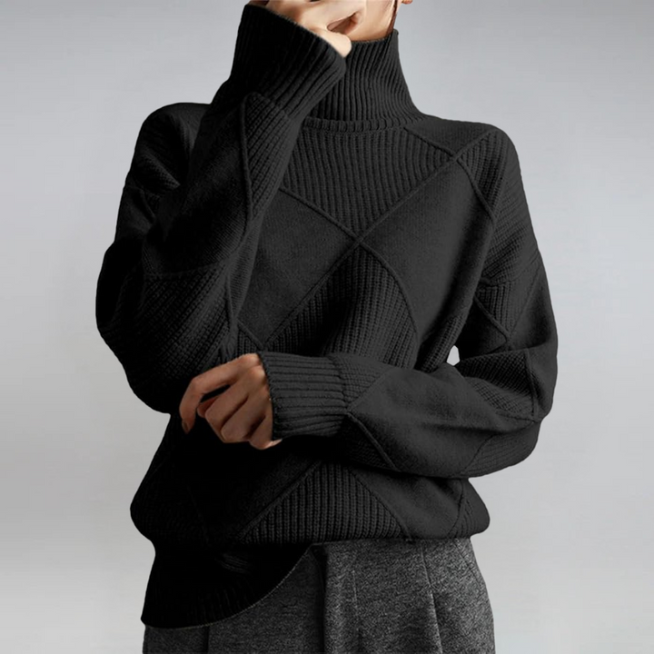 Lauren | Luxurious Cashmere High-Neck Jumper