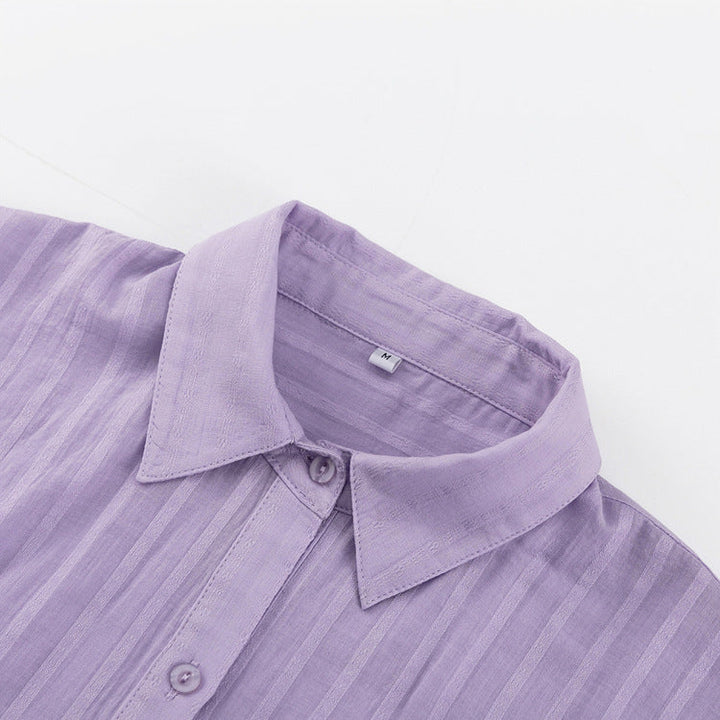 Viola - Button-Through Shirt and Airy Shorts Co-ord