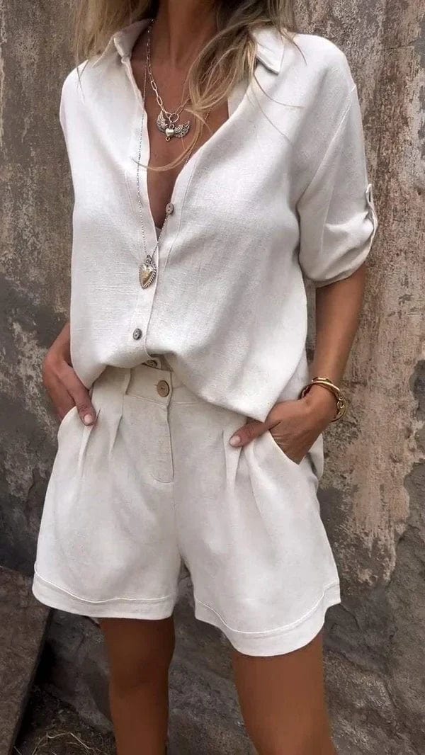 Melda - Airy Buttoned Co-ord