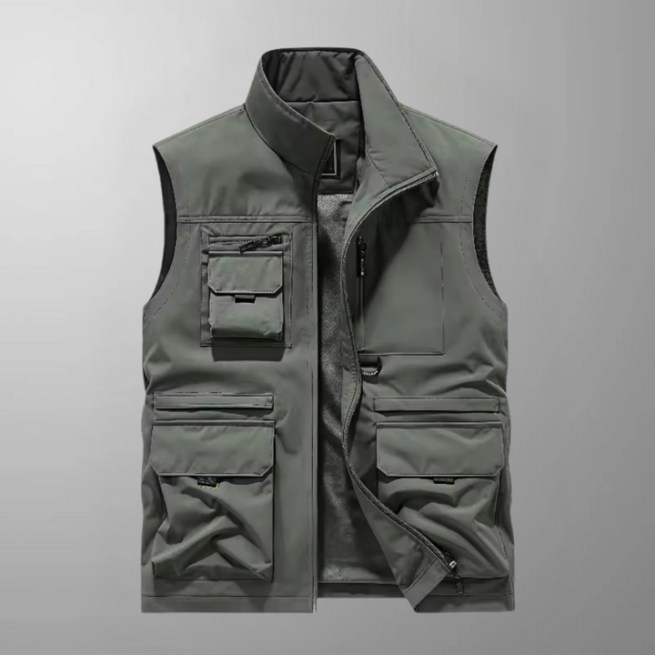 Neil - Multi-Pocket Breathable Outdoor Cargo Gilet