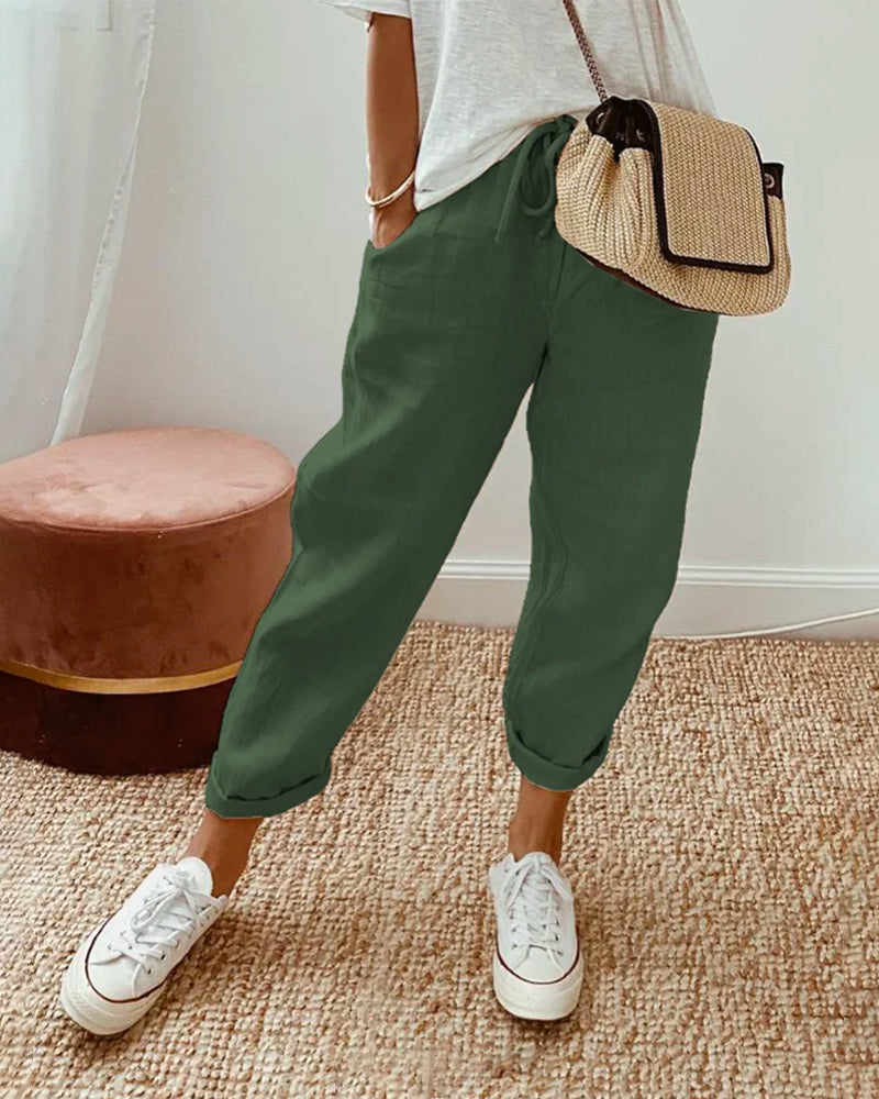 Elegant Flowing Comfort Trousers