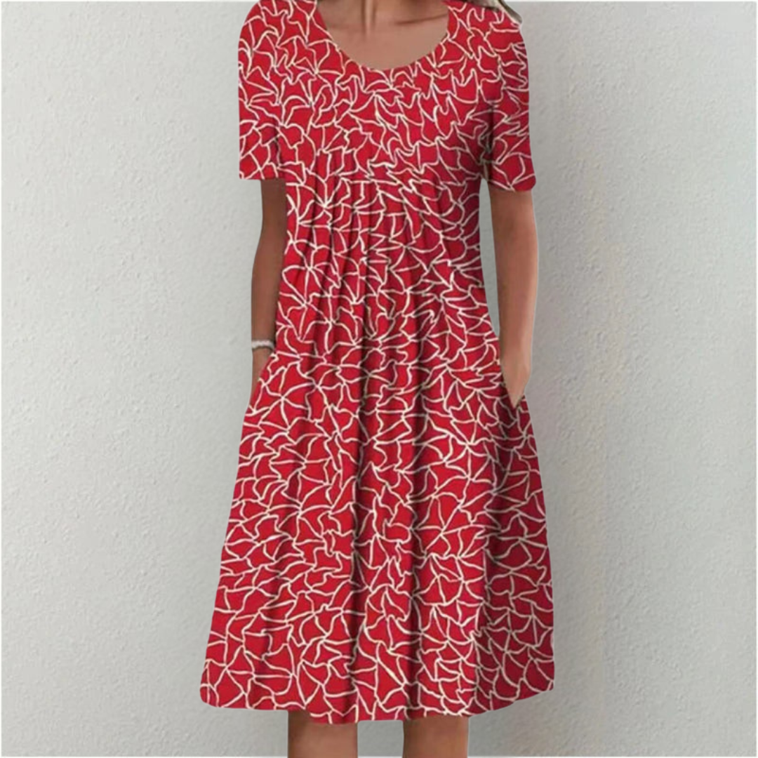 Hailey | Elegant, relaxed floral dress with pockets