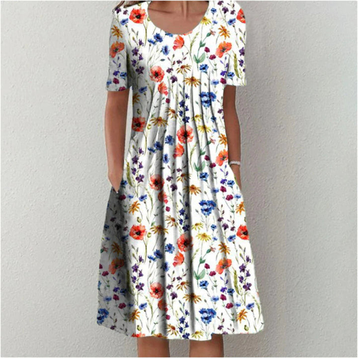 Hailey | Elegant, relaxed floral dress with pockets