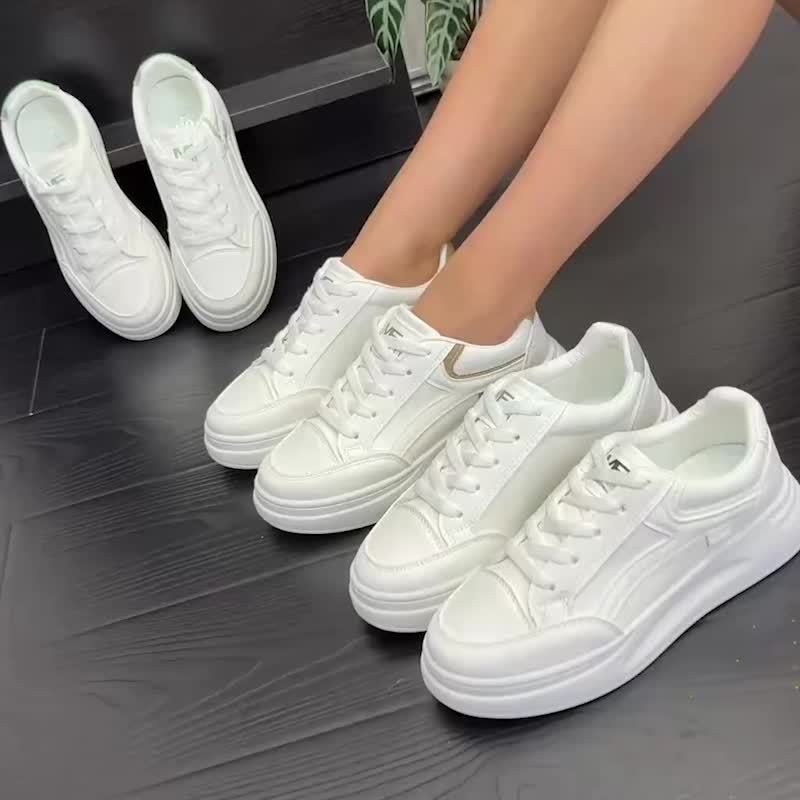 Chic white trainers — lightweight comfort