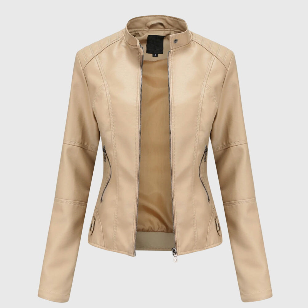 Giorgina™ - Elegant Women's Leather Jacket
