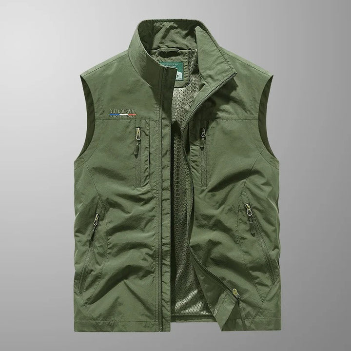 Vincent - Multi-Pocket Breathable Outdoor Cargo Gilet