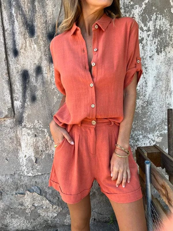 Melda - Airy Buttoned Co-ord