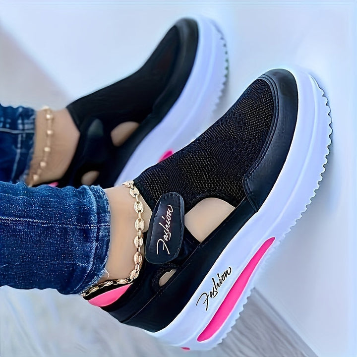 Breathable slip-on trainers for stable comfort