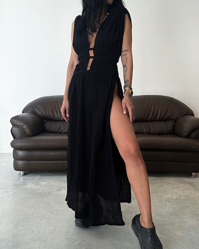 Zolla - Textured Dress with Slit