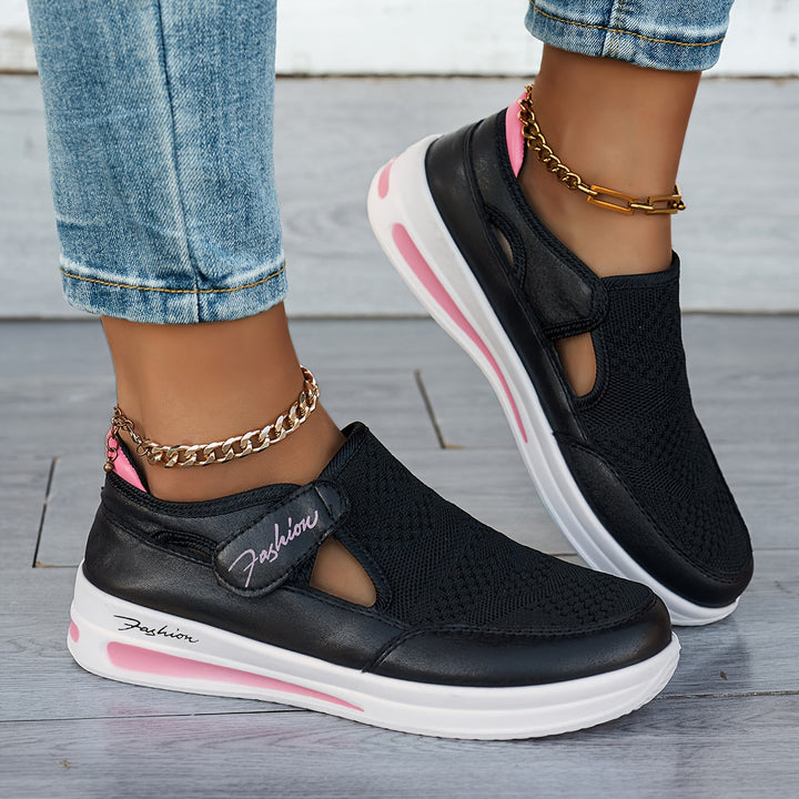 Breathable slip-on trainers for stable comfort