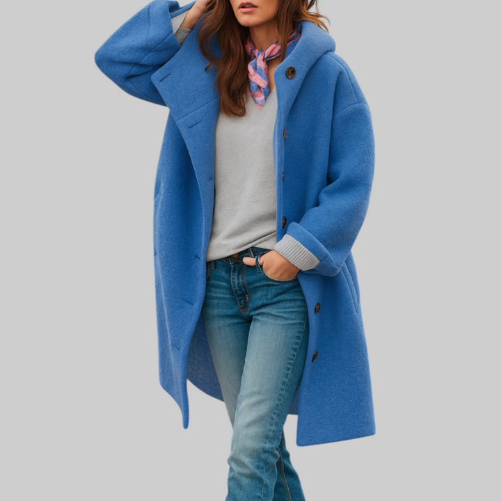 Freja | Comfortable everyday mid‑length coat