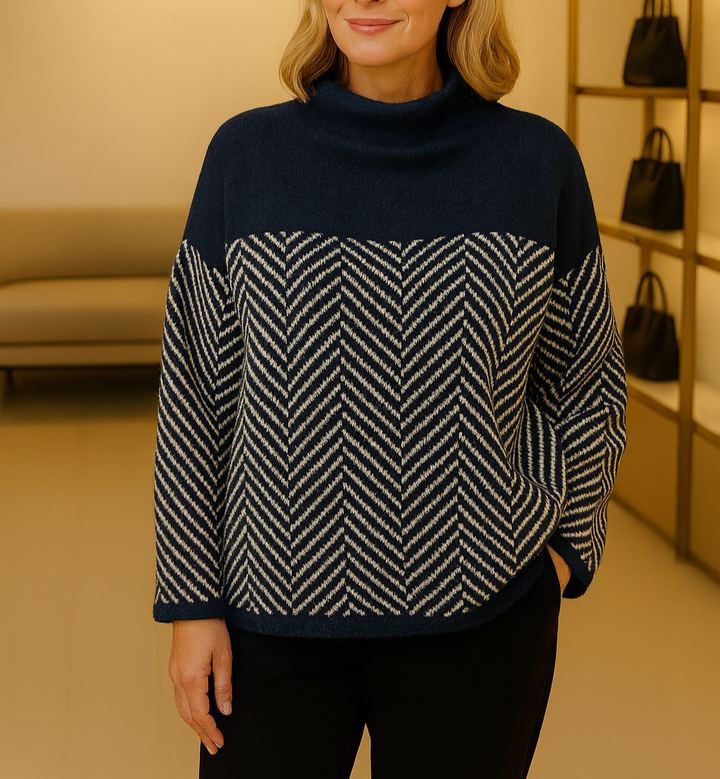 Norah | Cotton High-Neck Jumper
