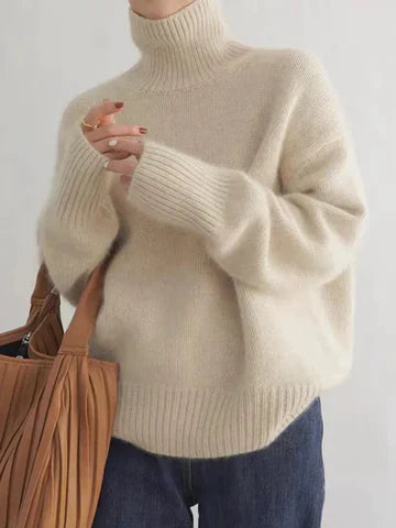Amaya | Luxurious Cashmere Roll-neck Jumper