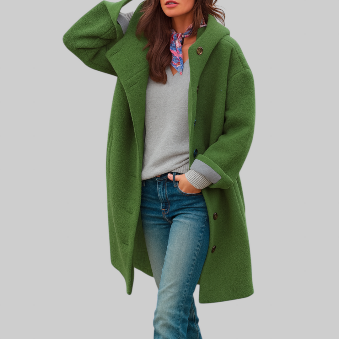 Freja | Comfortable everyday mid‑length coat