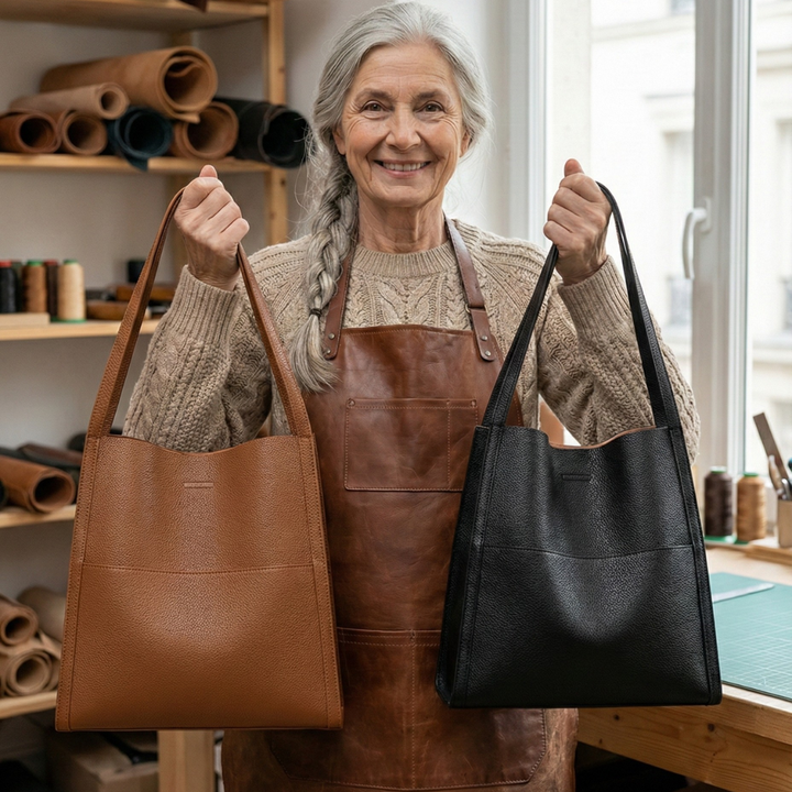 Elena™ | Elegant leather shoulder bag