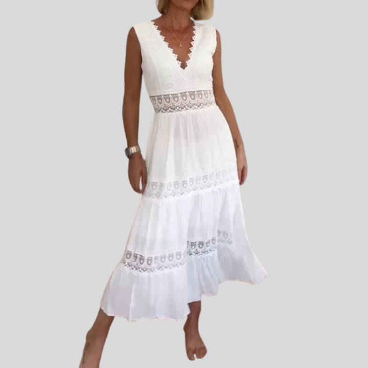 Circe - Lace Cami Dress with V-neck