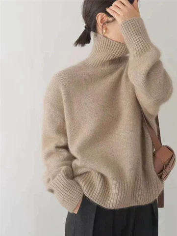 Amaya | Luxurious Cashmere Roll-neck Jumper