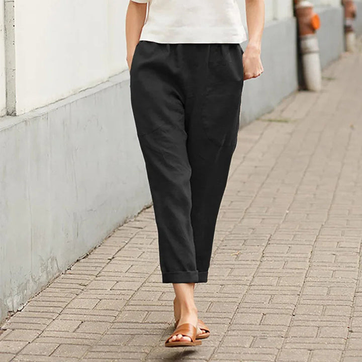 Kriza - Wide-Leg Trousers with Pockets
