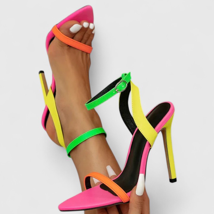 Olive - Stiletto Heel Court Shoes
